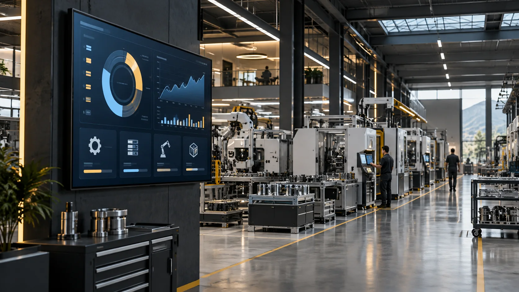 Esempio illustrativo di schermi informativi: Industria, Produzione e Territorio